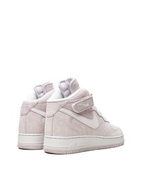 rosa hohe Sneakers aus Wildleder von Nike