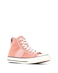 rosa hohe Sneakers aus Wildleder von Sandro Paris