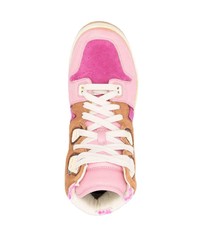 rosa hohe Sneakers aus Wildleder von Acne Studios