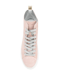 rosa hohe Sneakers aus Wildleder von Hogan