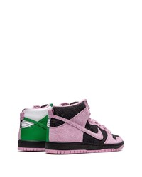 rosa hohe Sneakers aus Wildleder von Nike