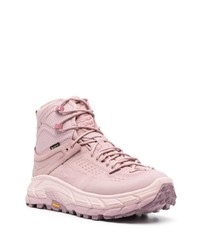 rosa hohe Sneakers aus Wildleder von Hoka One One