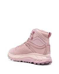 rosa hohe Sneakers aus Wildleder von Hoka One One