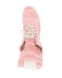 rosa hohe Sneakers von Rick Owens