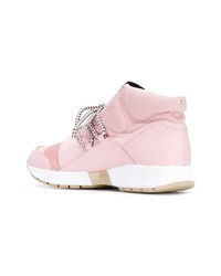 rosa hohe Sneakers von Trussardi Jeans