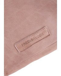 rosa horizontal gestreifte Leder Umhängetasche von FREDsBRUDER