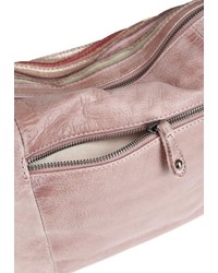 rosa horizontal gestreifte Shopper Tasche aus Leder von FREDsBRUDER