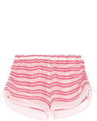 rosa horizontal gestreifte Shorts