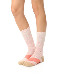 rosa horizontal gestreifte Socken von Stance