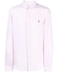 rosa horizontal gestreifter Polo Pullover von Polo Ralph Lauren