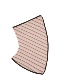 rosa horizontal gestreifter Schal