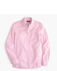rosa horizontal gestreiftes Hemd