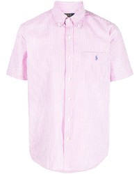 rosa horizontal gestreiftes Polohemd von Polo Ralph Lauren
