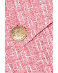 rosa Jacke aus Bouclé von Moschino