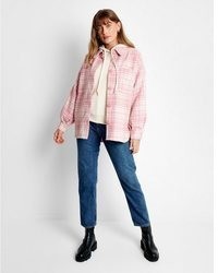 rosa Jacke mit Schottenmuster von Threadbare