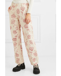 rosa Jeans mit Blumenmuster von ARIES