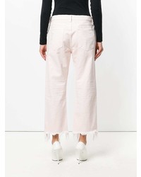 rosa Jeans mit Destroyed-Effekten von Alexander Wang