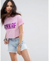 rosa Jeans T-shirt von Missguided