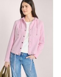 rosa Jeansjacke von Cecil