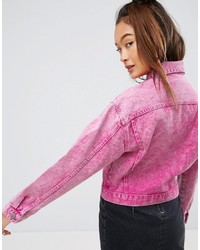 rosa Jeansjacke von Asos