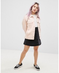 rosa Jeansjacke von Monki