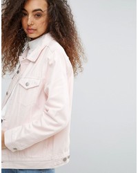 rosa Jeansjacke von Weekday