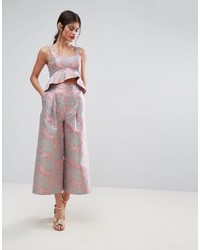 rosa Jumpsuit mit Blumenmuster von Asos