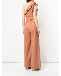 rosa Jumpsuit mit Rüschen von Ulla Johnson