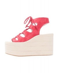 rosa Keilsandaletten von Jeffrey Campbell