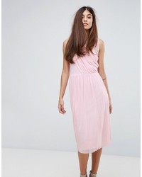 rosa Kleid aus Netzstoff von Warehouse