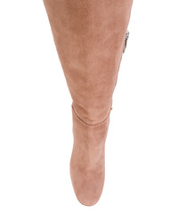 rosa kniehohe Stiefel aus Wildleder von Gianvito Rossi