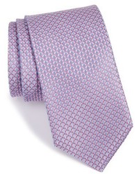 rosa Krawatte mit geometrischem Muster