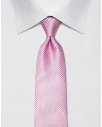 rosa Krawatte mit Hahnentritt-Muster von Vincenzo Boretti