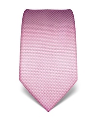 rosa Krawatte mit Hahnentritt-Muster von Vincenzo Boretti
