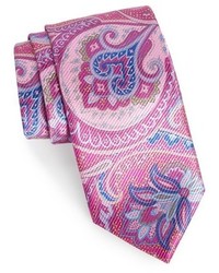rosa Krawatte mit Paisley-Muster