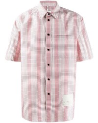 rosa Kurzarmhemd mit Karomuster von Oamc