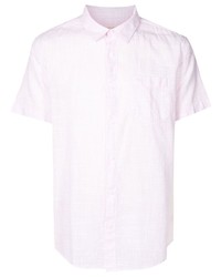 rosa Kurzarmhemd mit Karomuster von OSKLEN