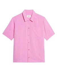 rosa Kurzarmhemd von Ami Paris