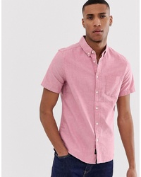 rosa Kurzarmhemd von Burton Menswear