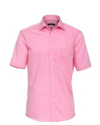rosa Kurzarmhemd von Casamoda