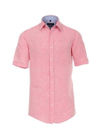 rosa Kurzarmhemd von Casamoda