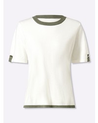 rosa Kurzarmpullover von Heine
