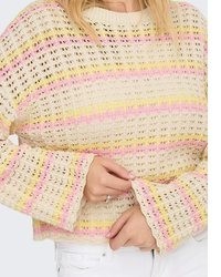 rosa Kurzarmpullover von Only