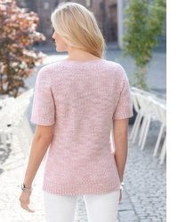 rosa Kurzarmpullover von Sieh an!
