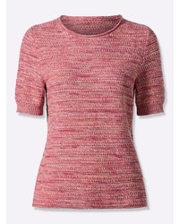 rosa Kurzarmpullover von Witt
