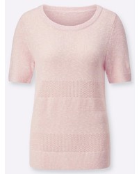 rosa Kurzarmpullover von Witt