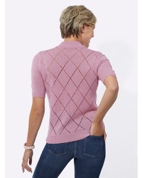 rosa Kurzarmpullover von Witt
