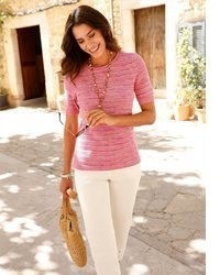 rosa Kurzarmpullover von Witt
