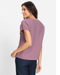 rosa Kurzarmpullover von Witt