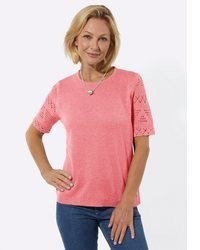 rosa Kurzarmpullover von Witt